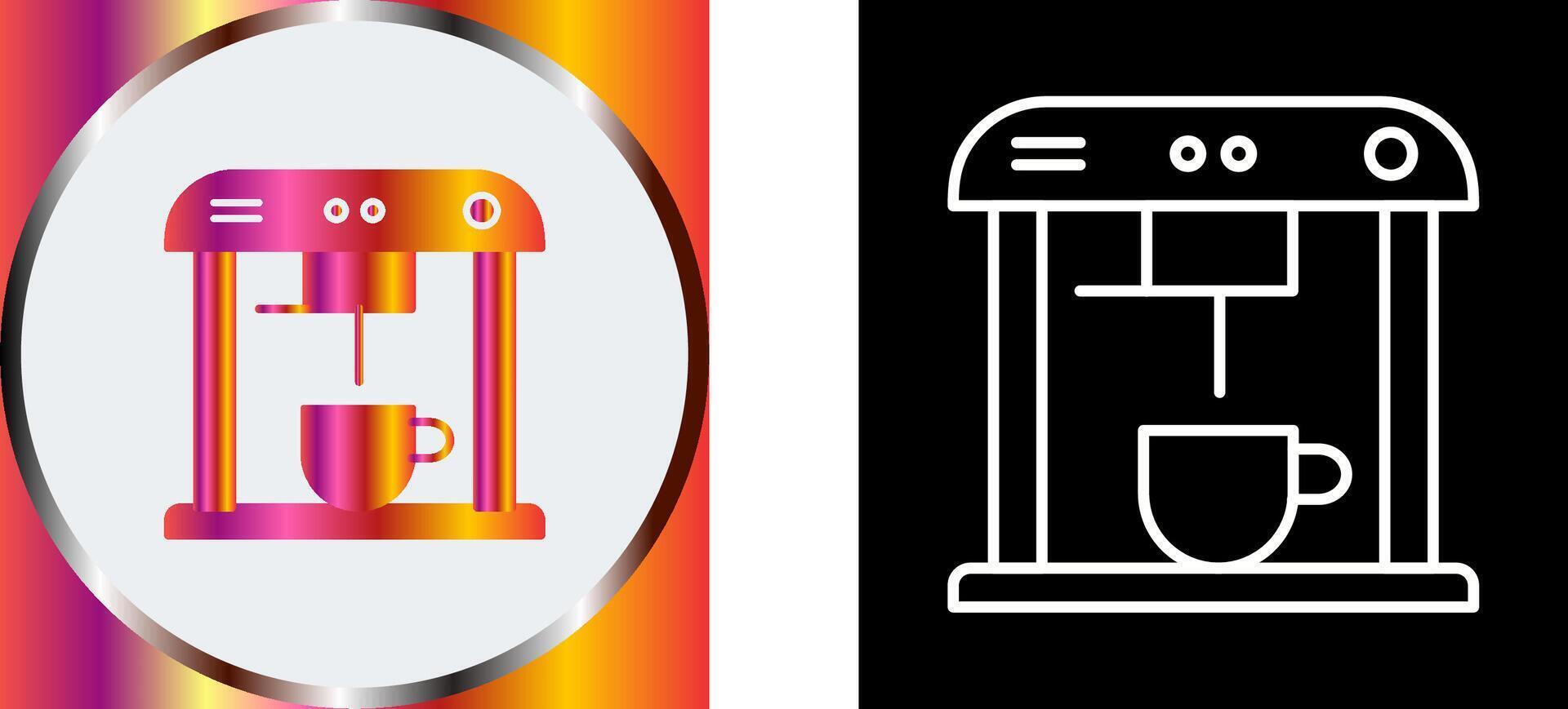 Unique Coffee Machine Icon Design vector