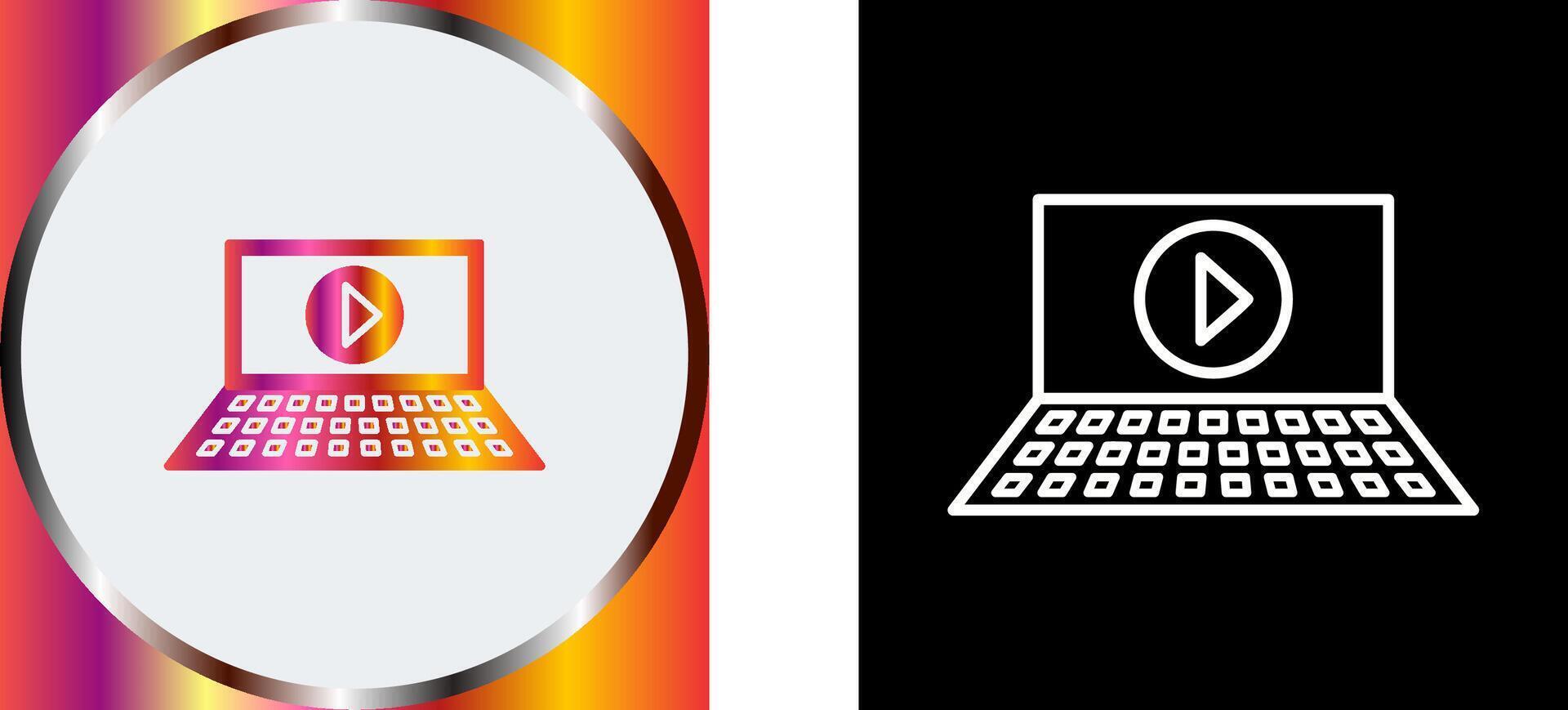 Unique Play Icon Design vector