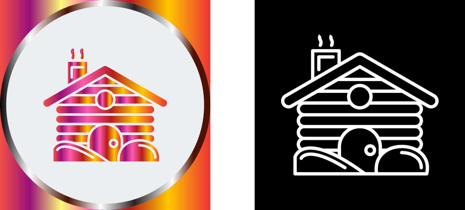 Cabin Icon Design vector