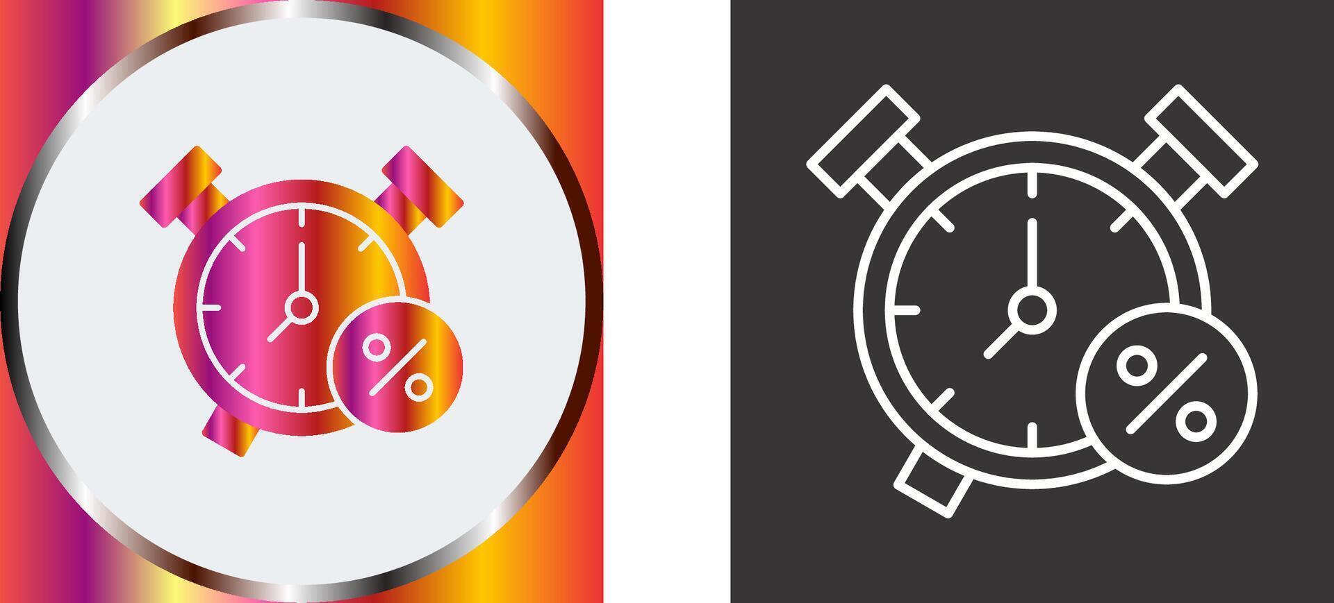 Alarm Clock Icon Design vector