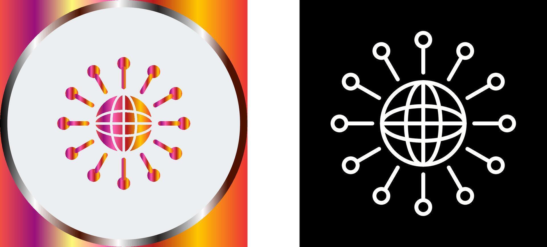 Networking Icon Design vector