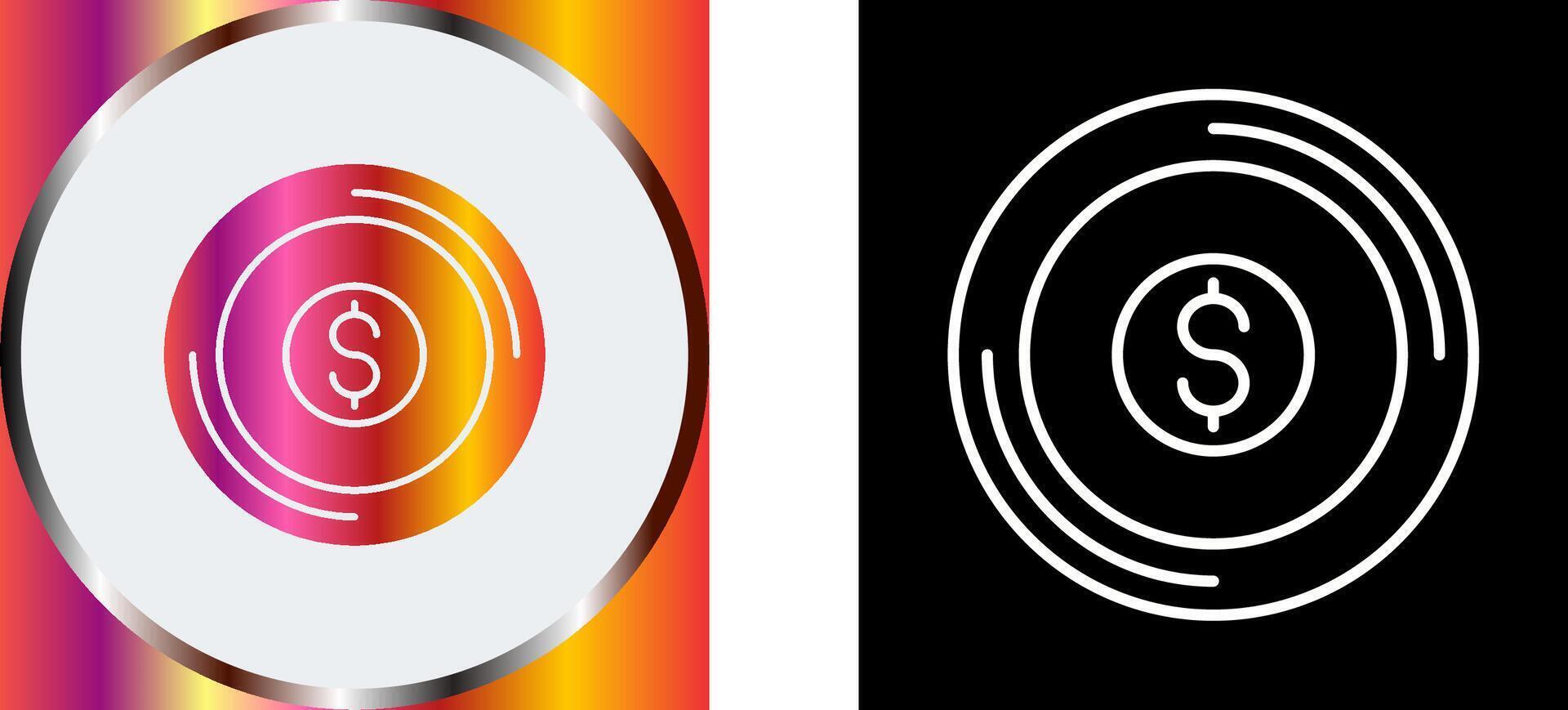 Coin Icon Design vector