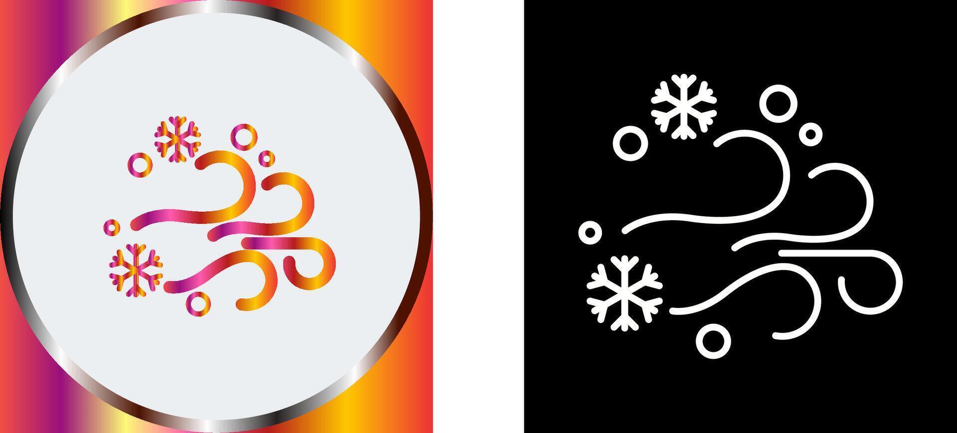 Blizzard Icon Design vector