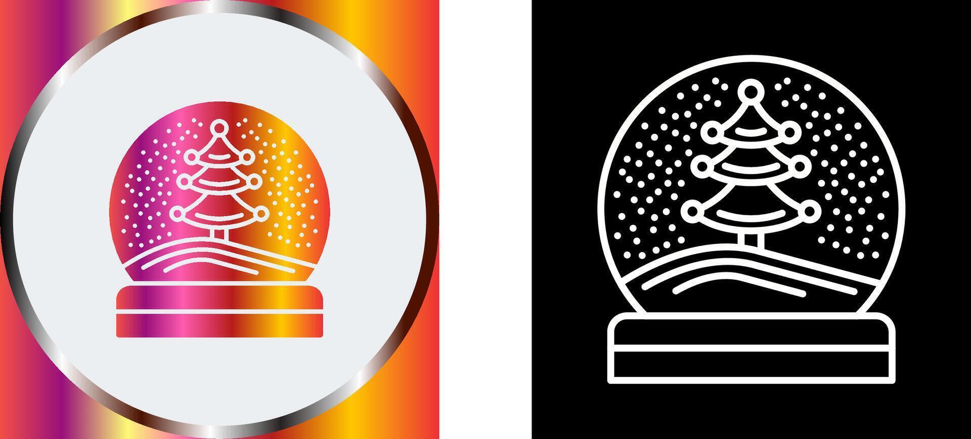 Snow Glob Icon Design vector