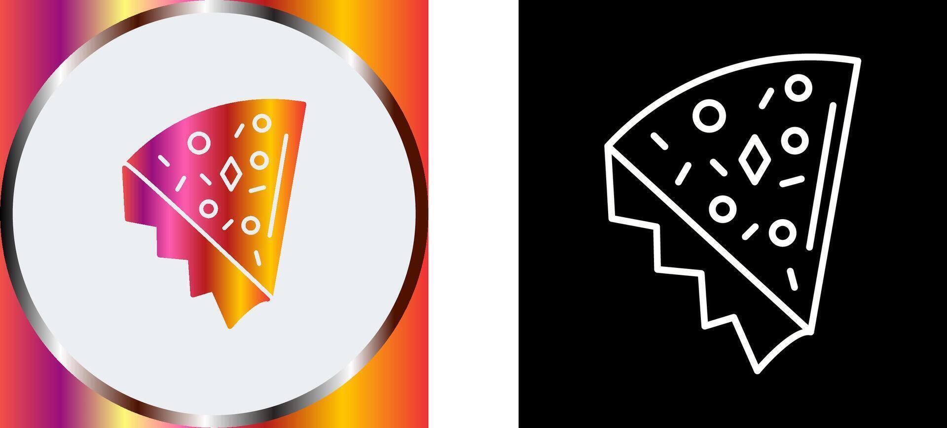 Pizza Slice Icon Design vector