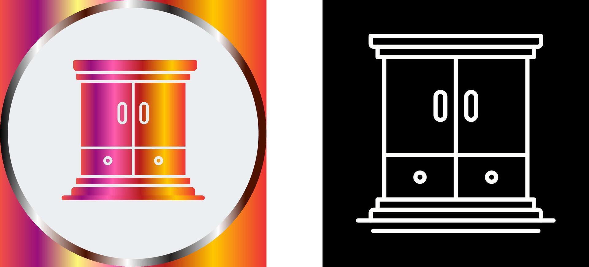 Wardrobe Icon Design vector