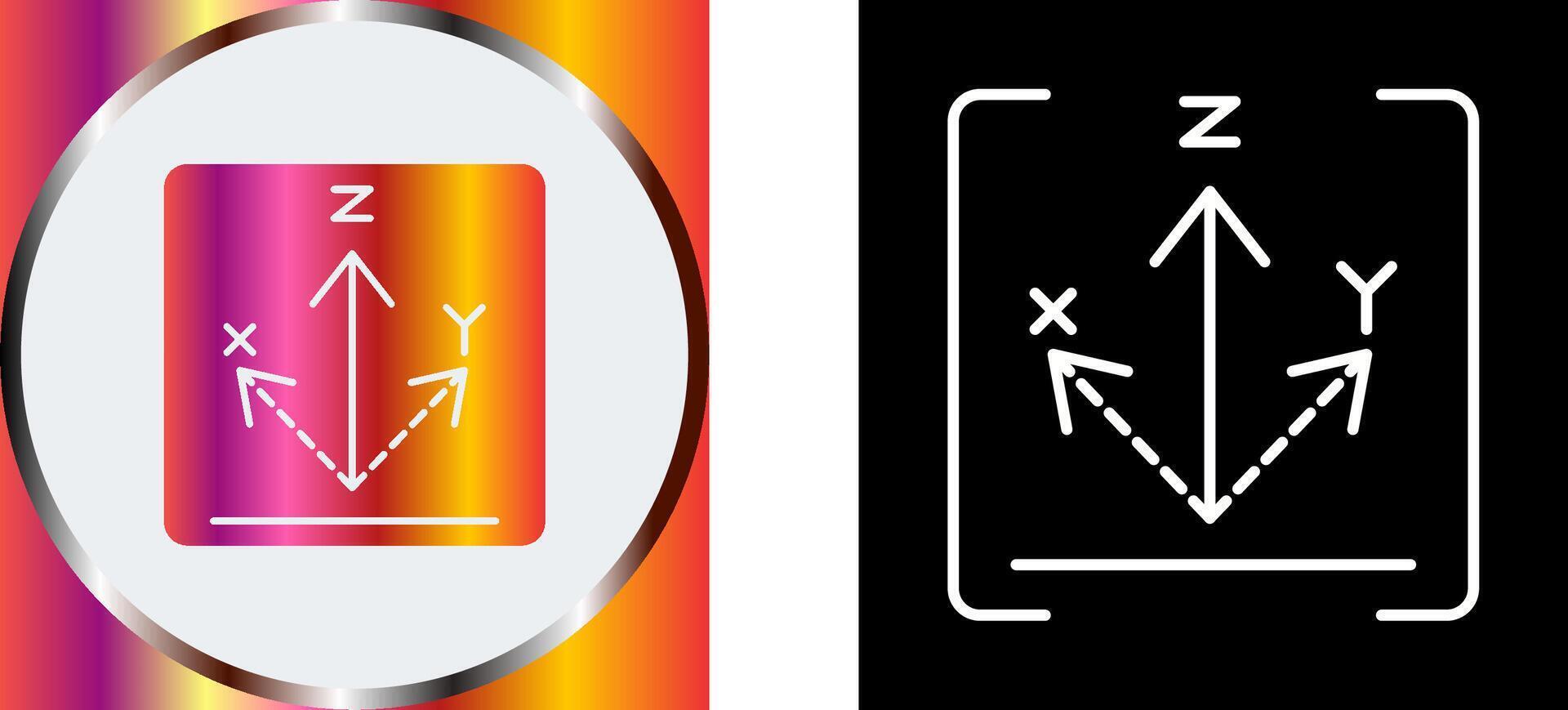 Axis Icon Design vector