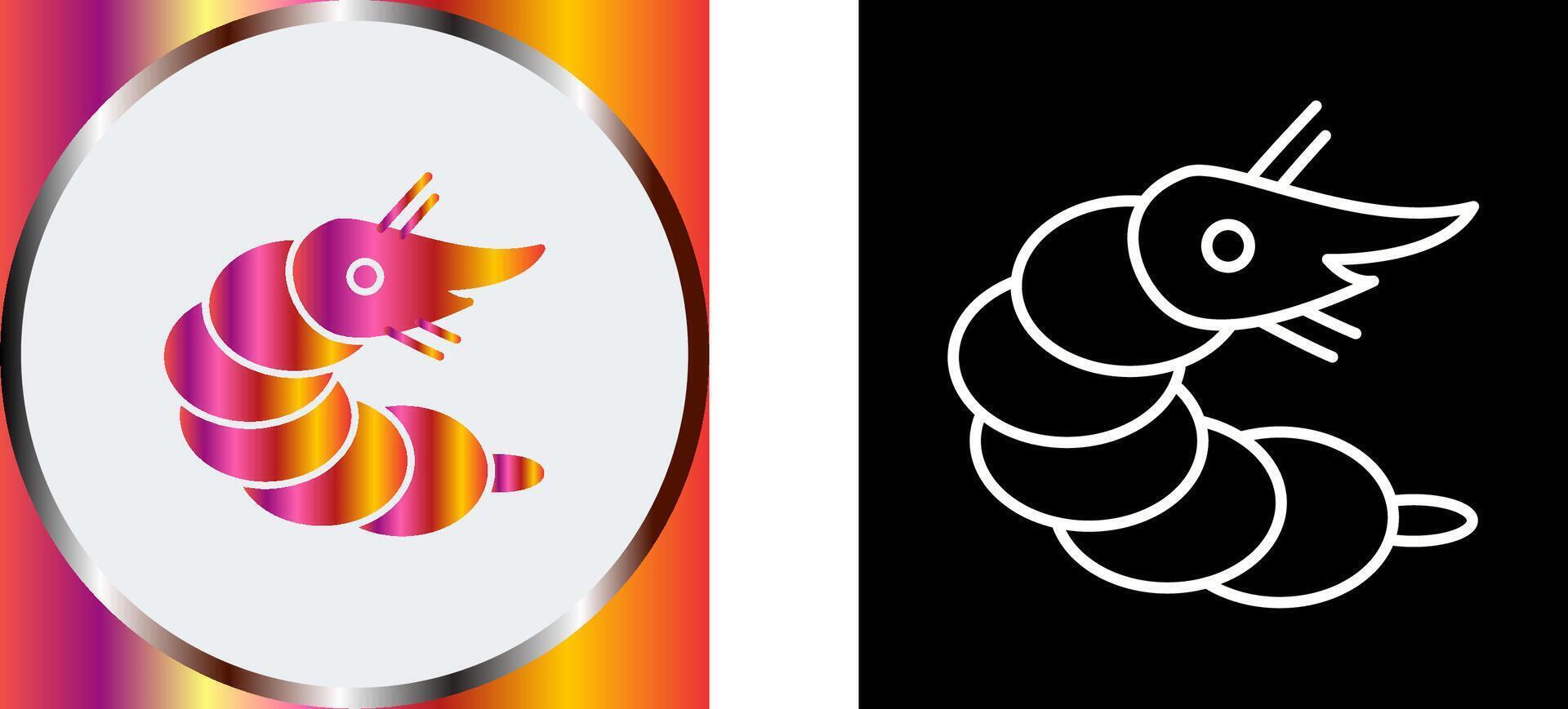 Shrimp Icon Design vector