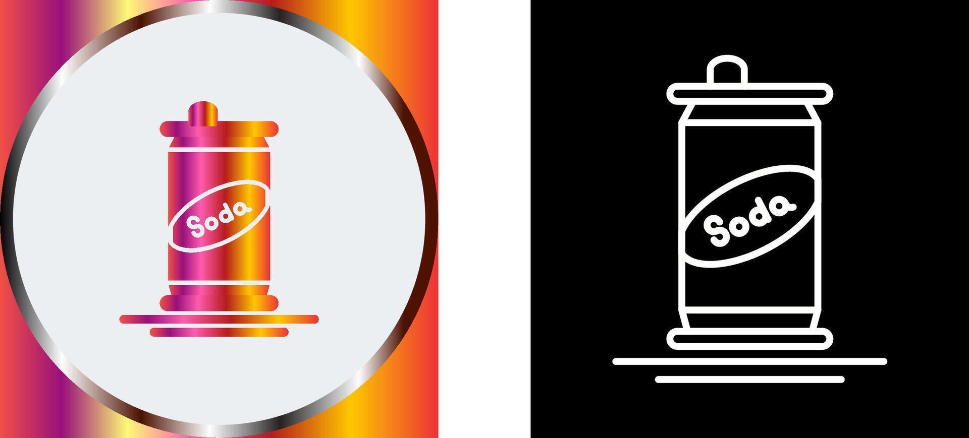 Soda Can Icon Design vector
