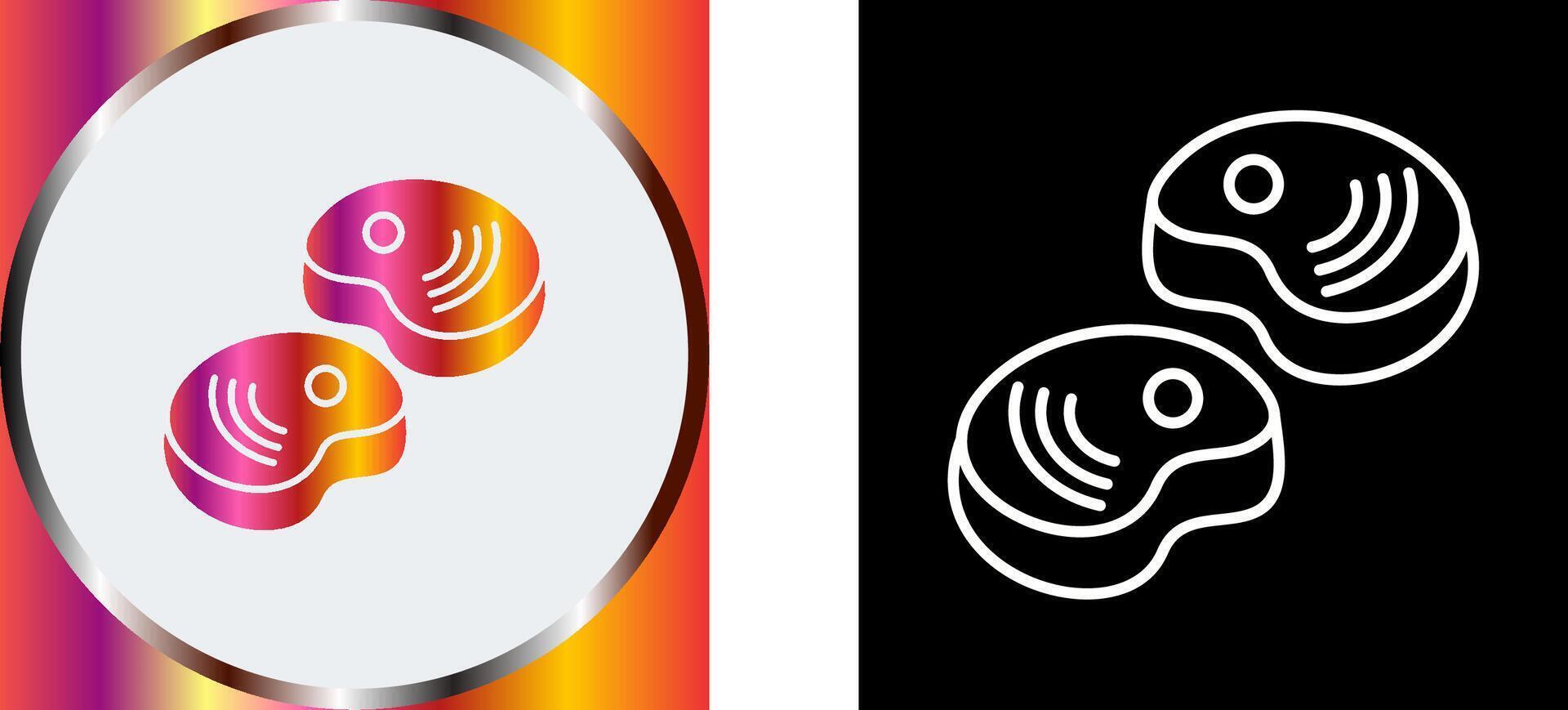 Steak Icon Design vector