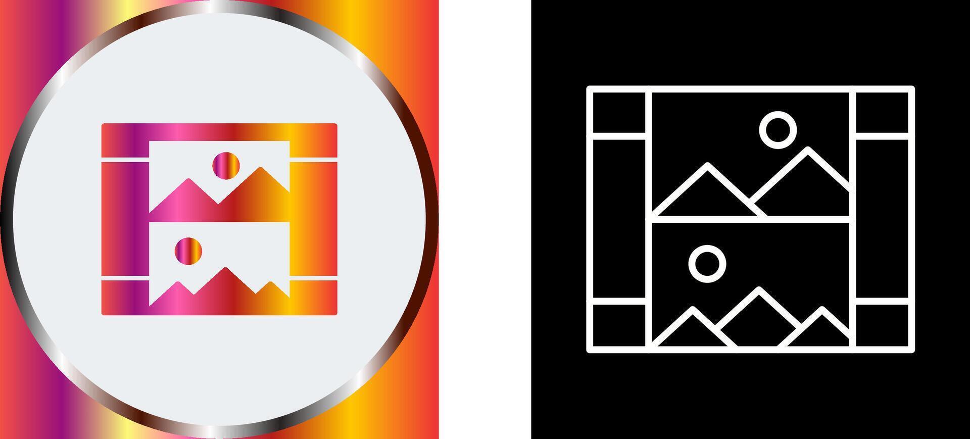 canvas and sketch Icon vector