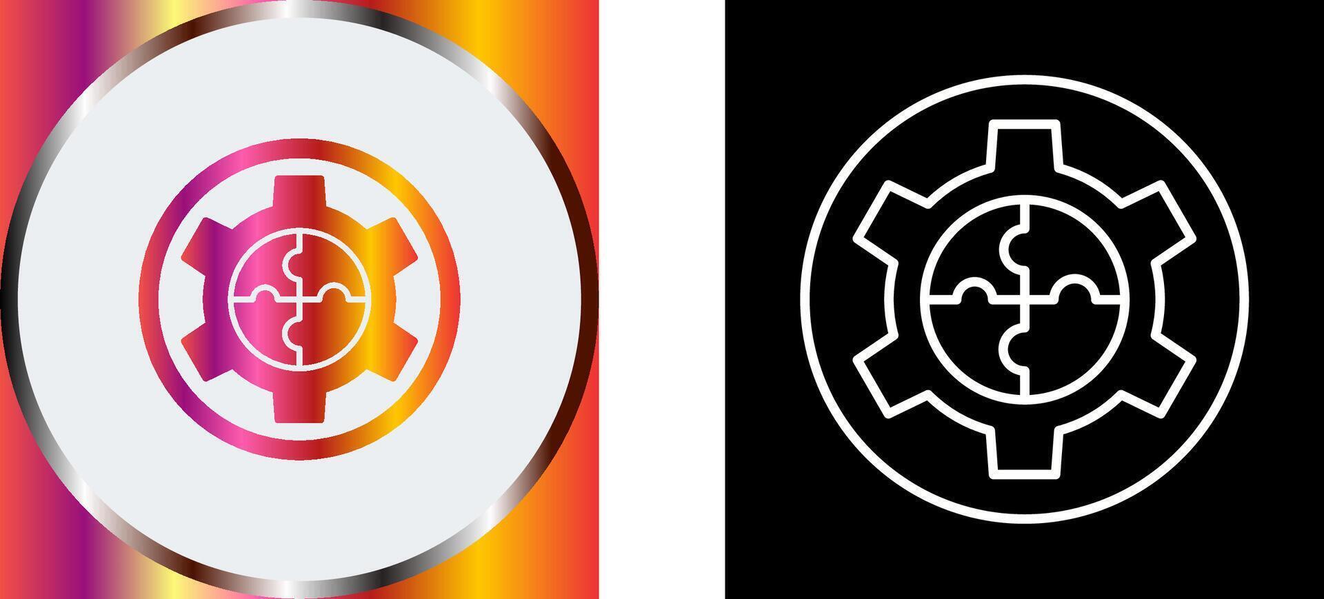 Solution Icon Design vector