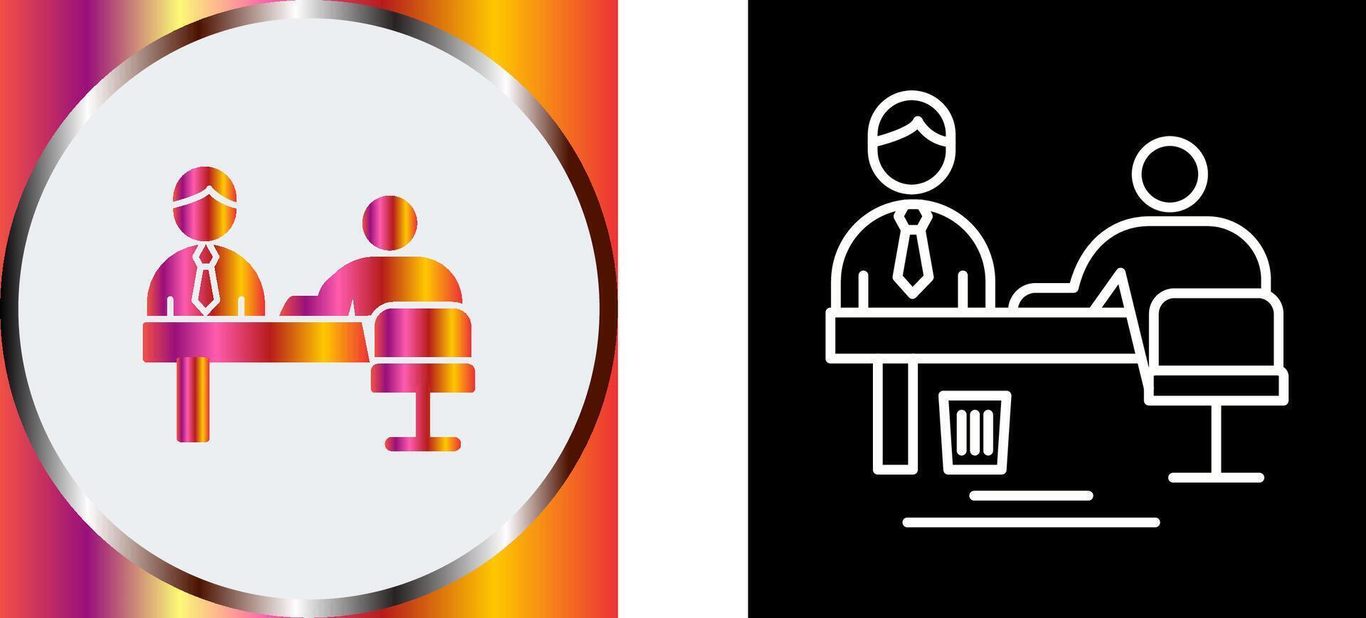Evaluating work Icon Design vector
