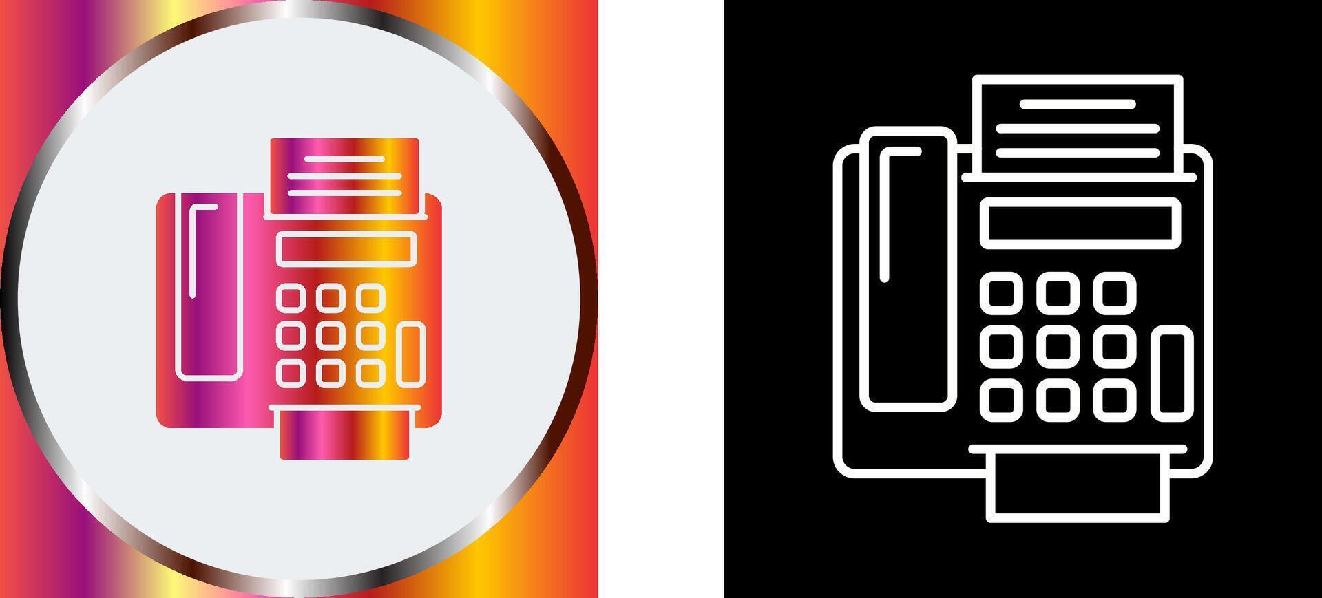fax Machine Icon Design vector