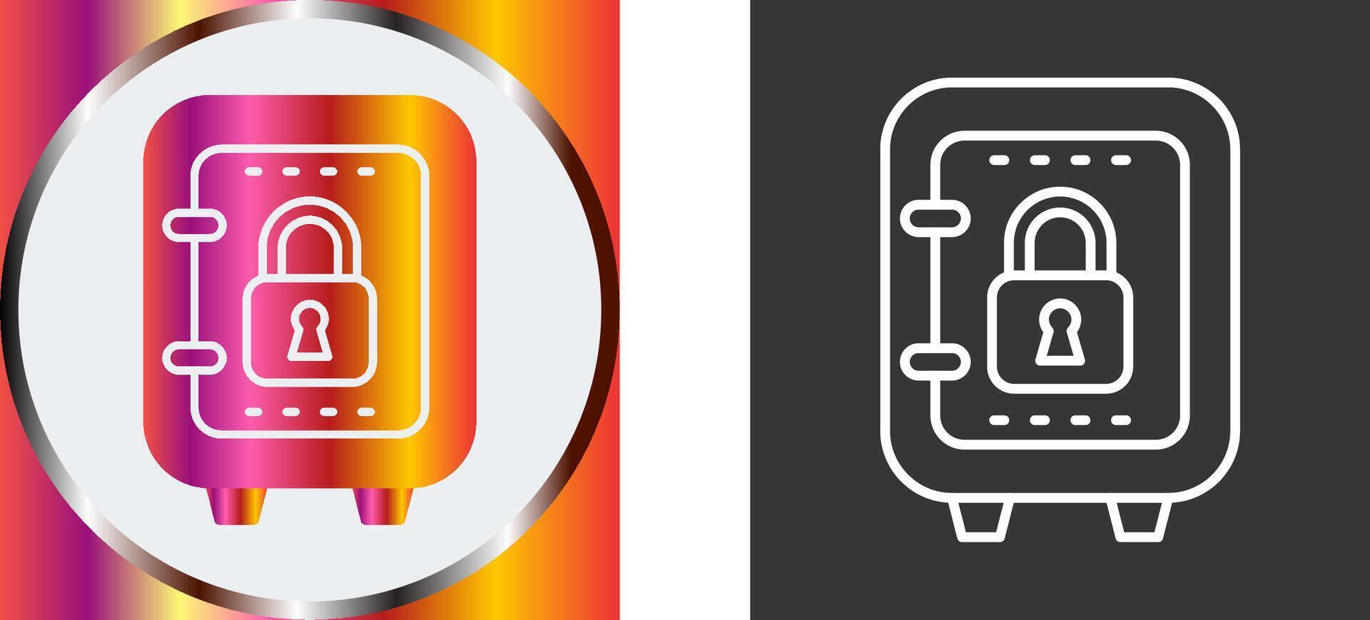 Safe Box Icon Design vector