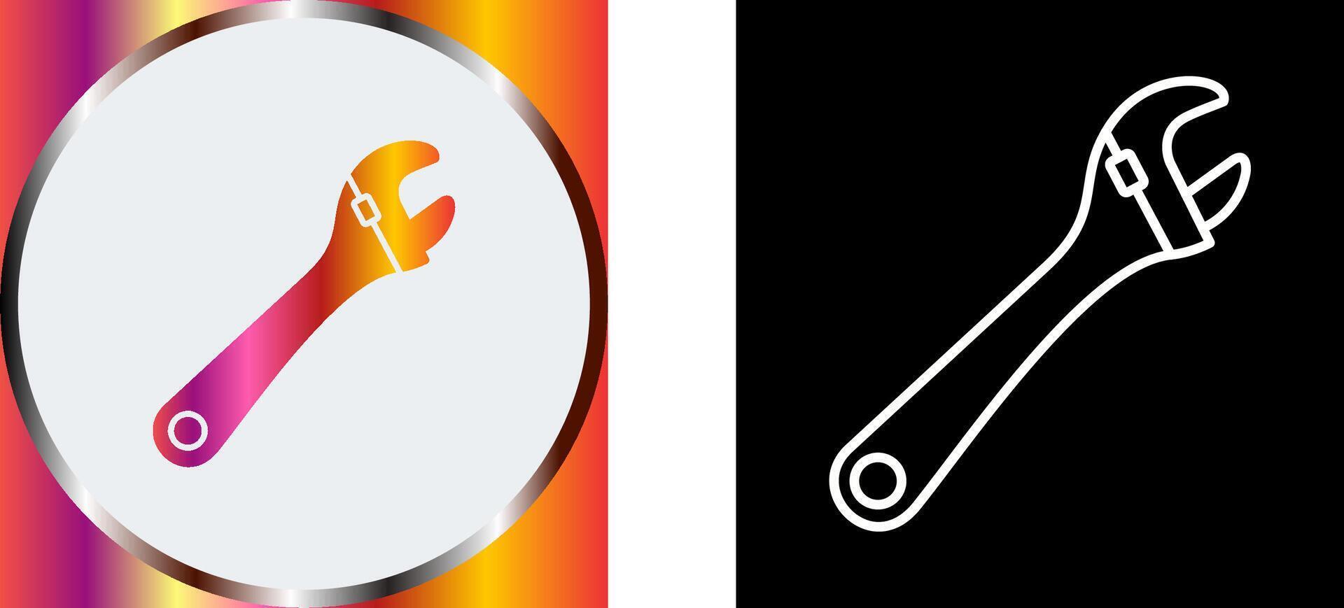 Wrench Icon Design vector