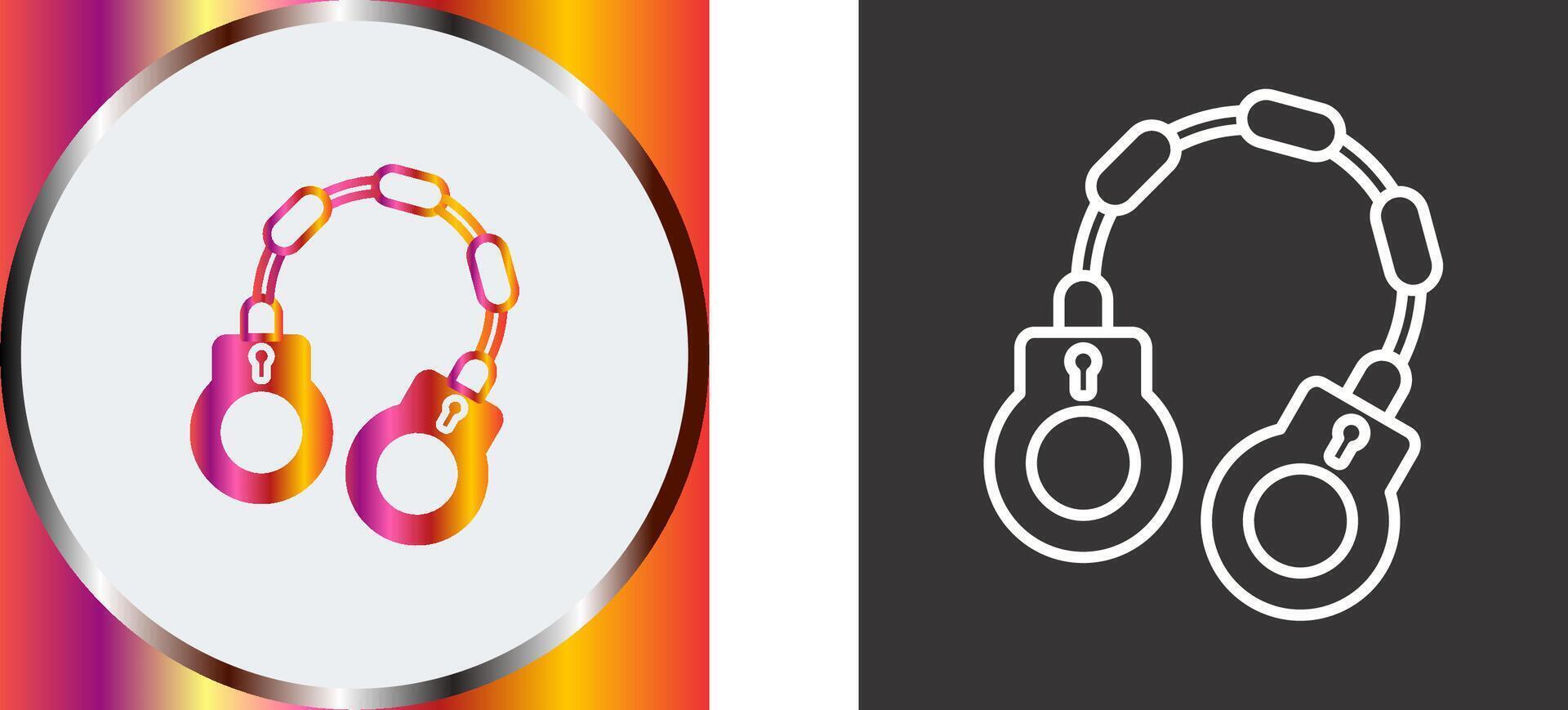 Handcuff Icon Design vector