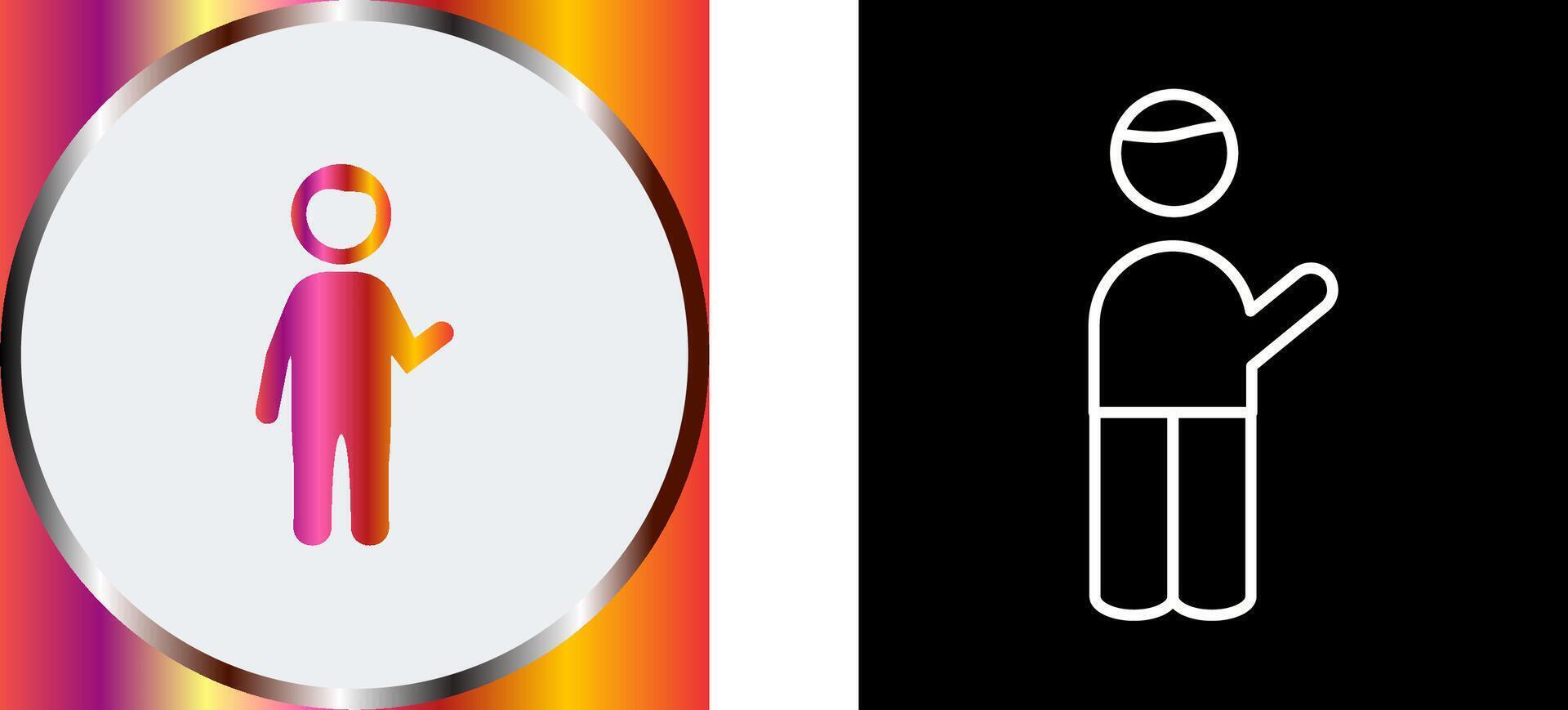 Museum Guide Icon Design vector