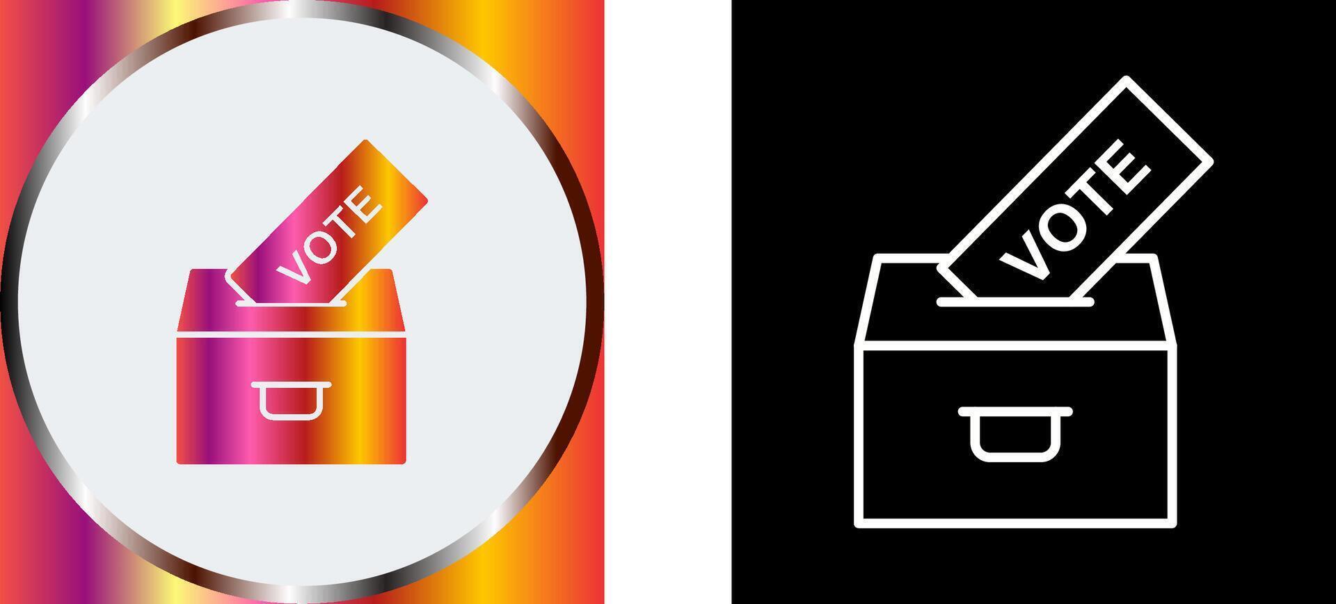 Casting Vote Icon Design vector