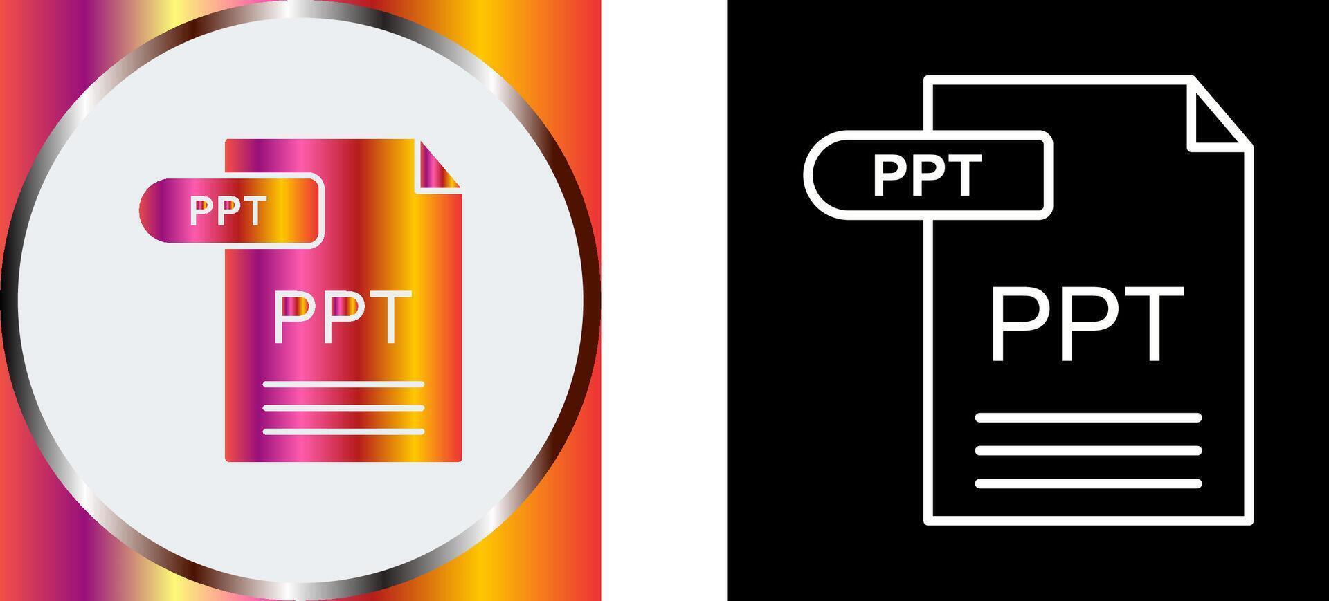 PPT Icon Design vector
