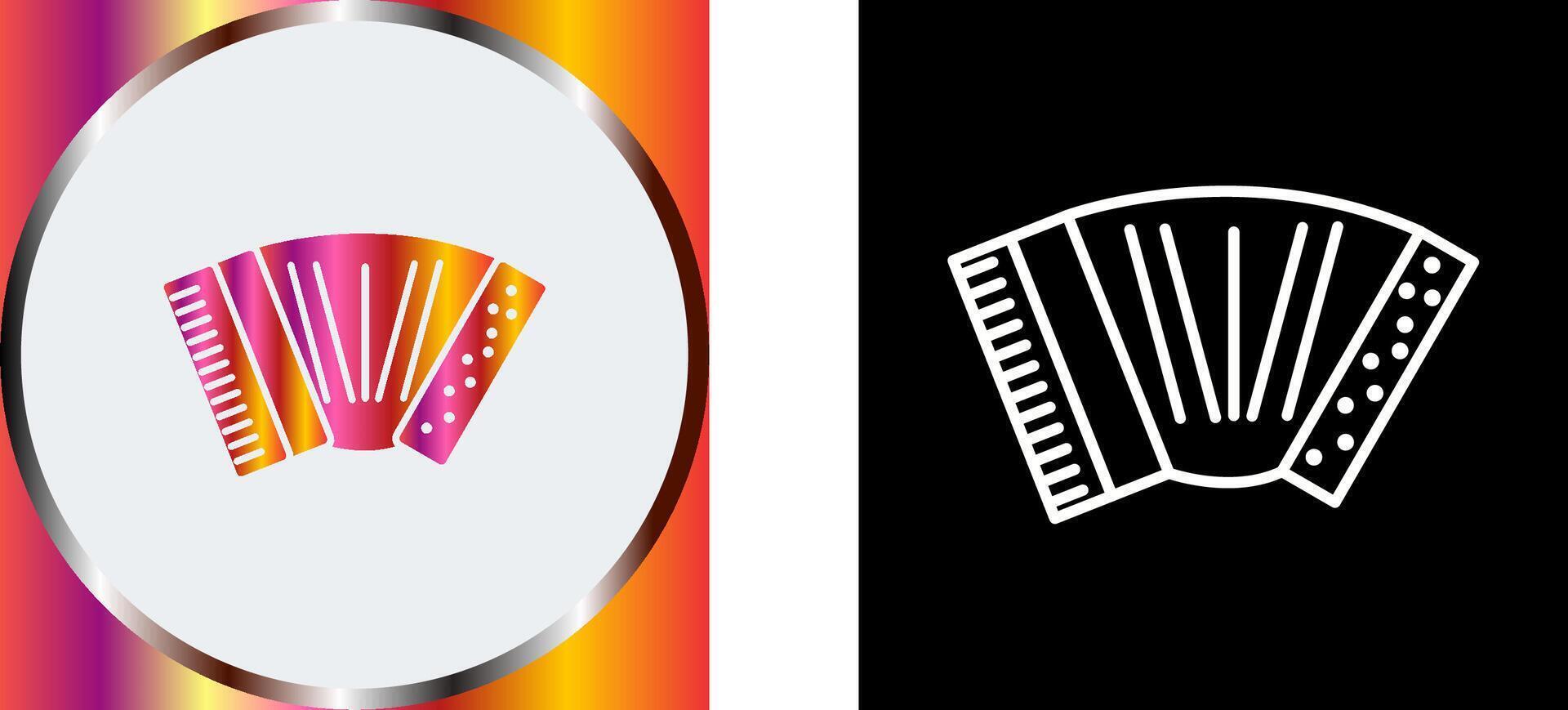 Accordion Icon Design vector