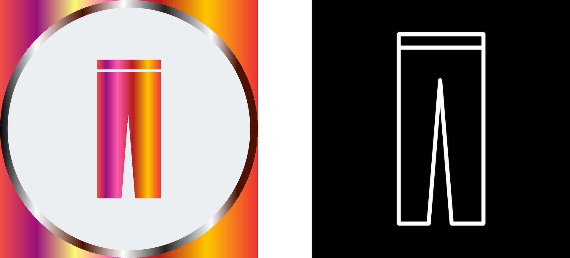 Trousers Icon Design vector