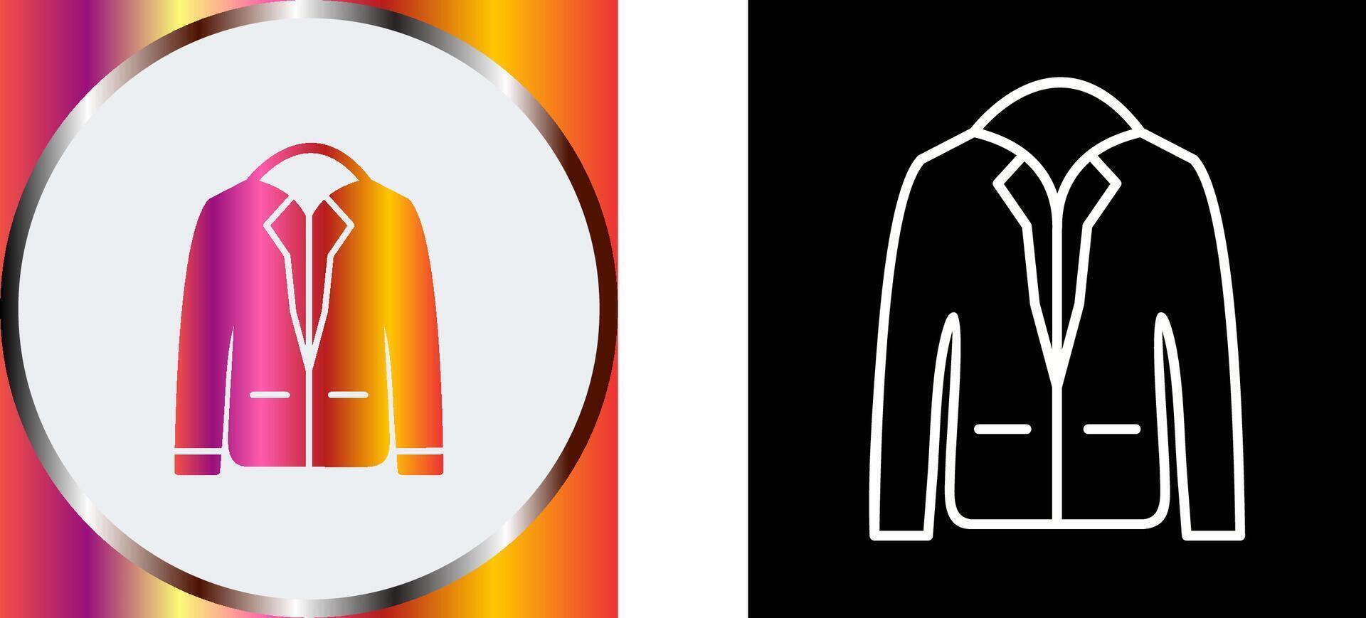 Stylish Jacket Icon Design vector