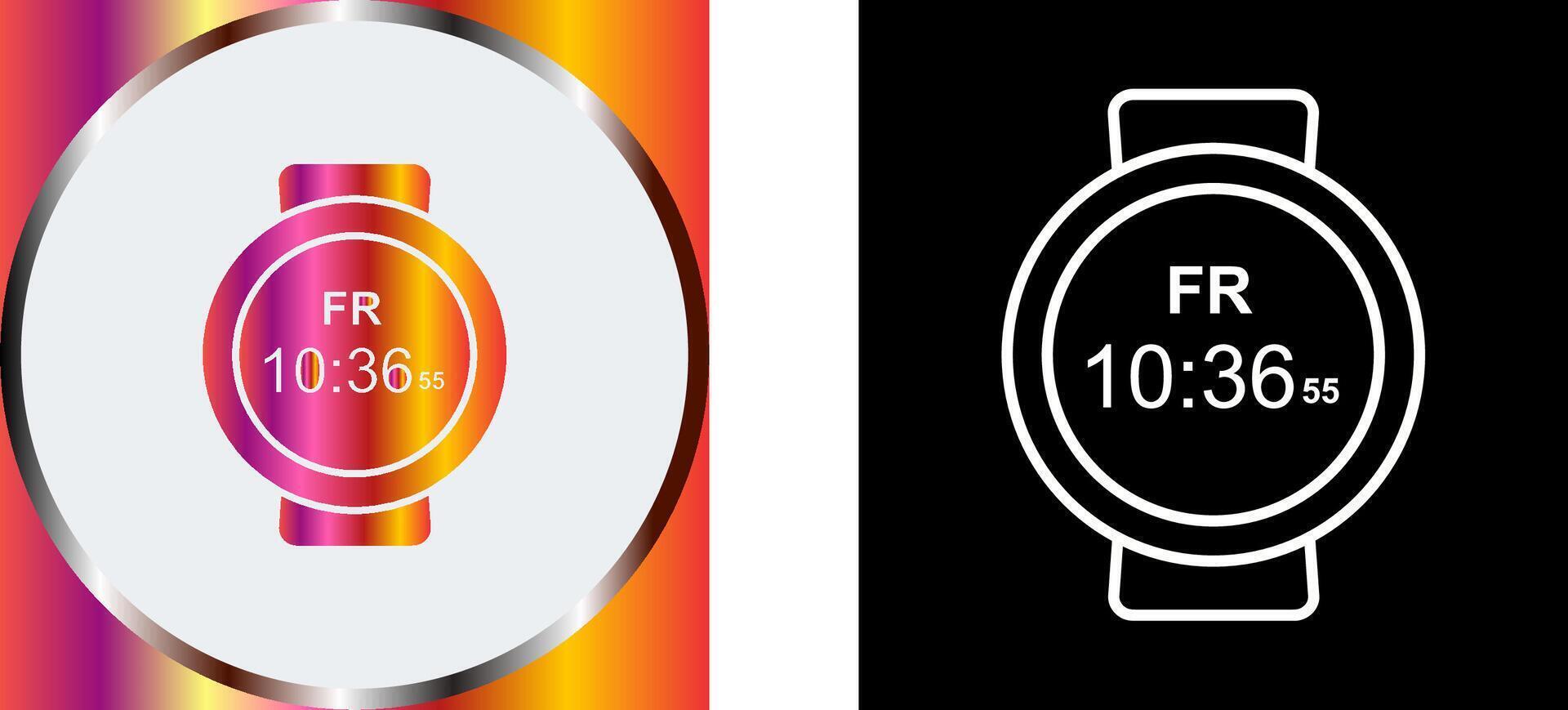 Sports Watch Icon Design vector