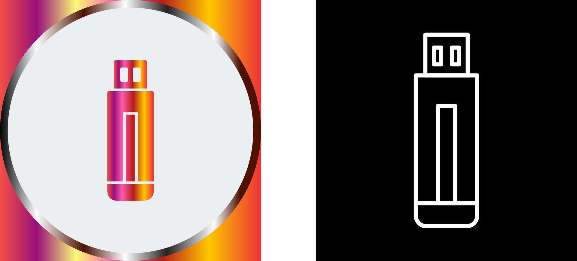 USB Drive Icon Design vector