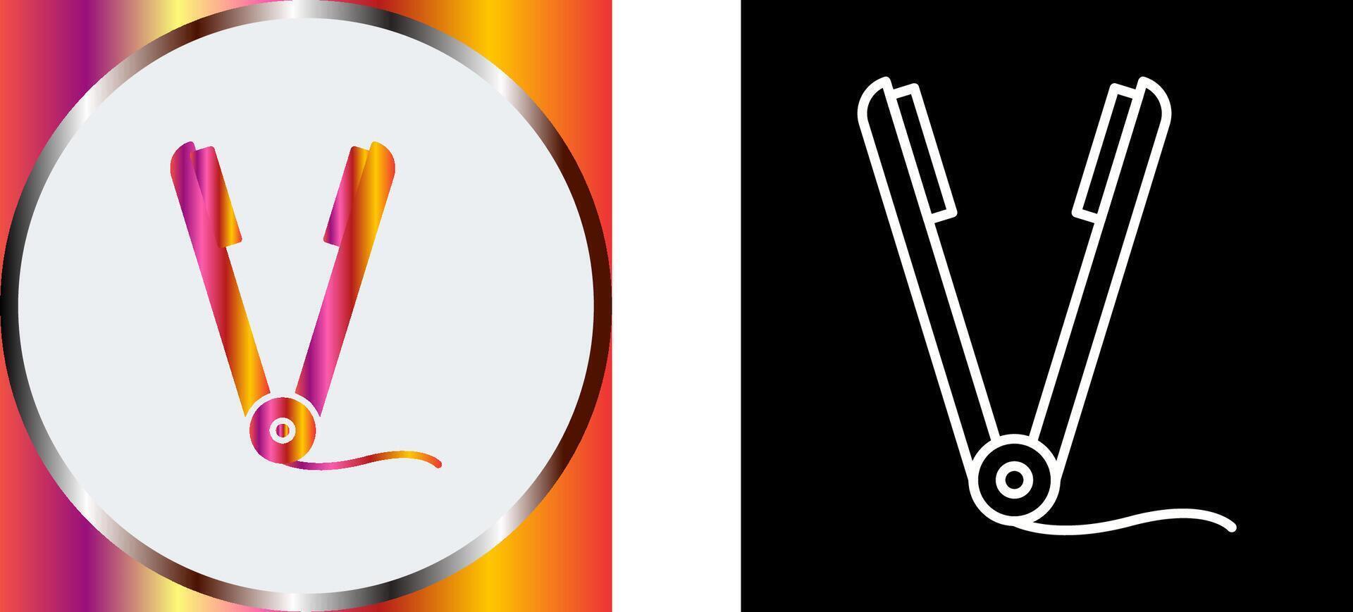 Straightener Icon Design vector