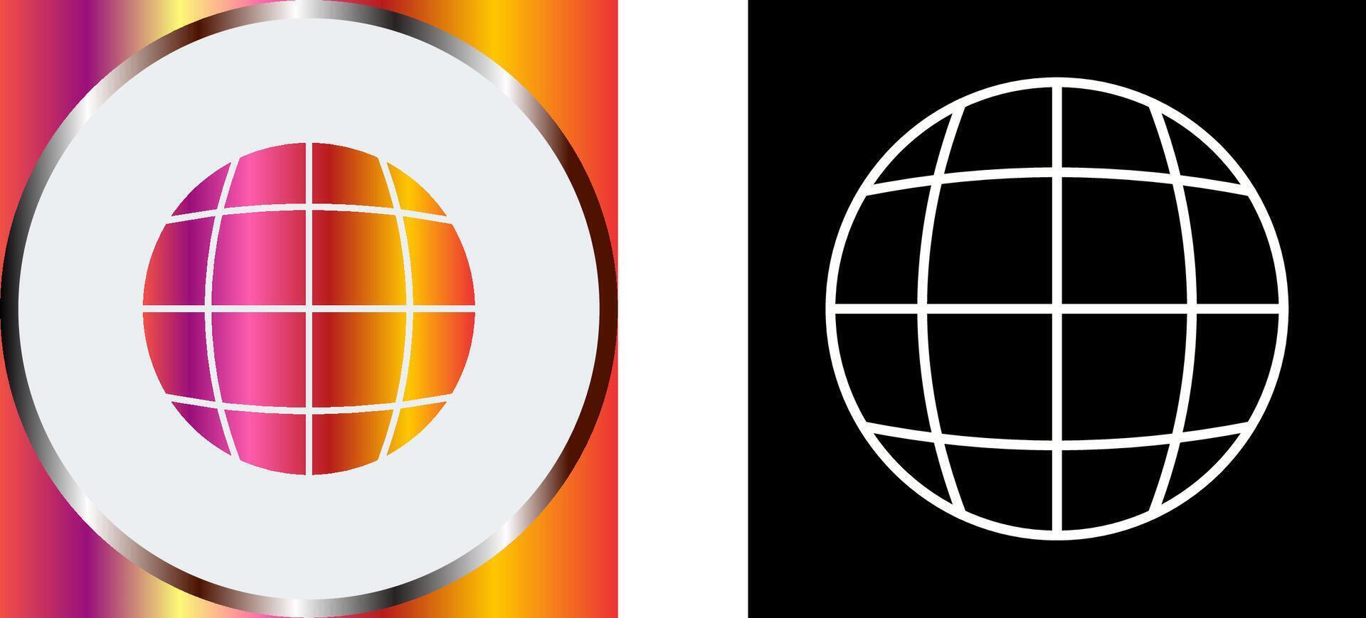 Globe Icon Design vector