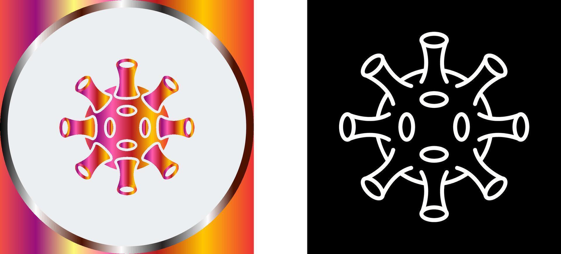 Virus Icon Design vector