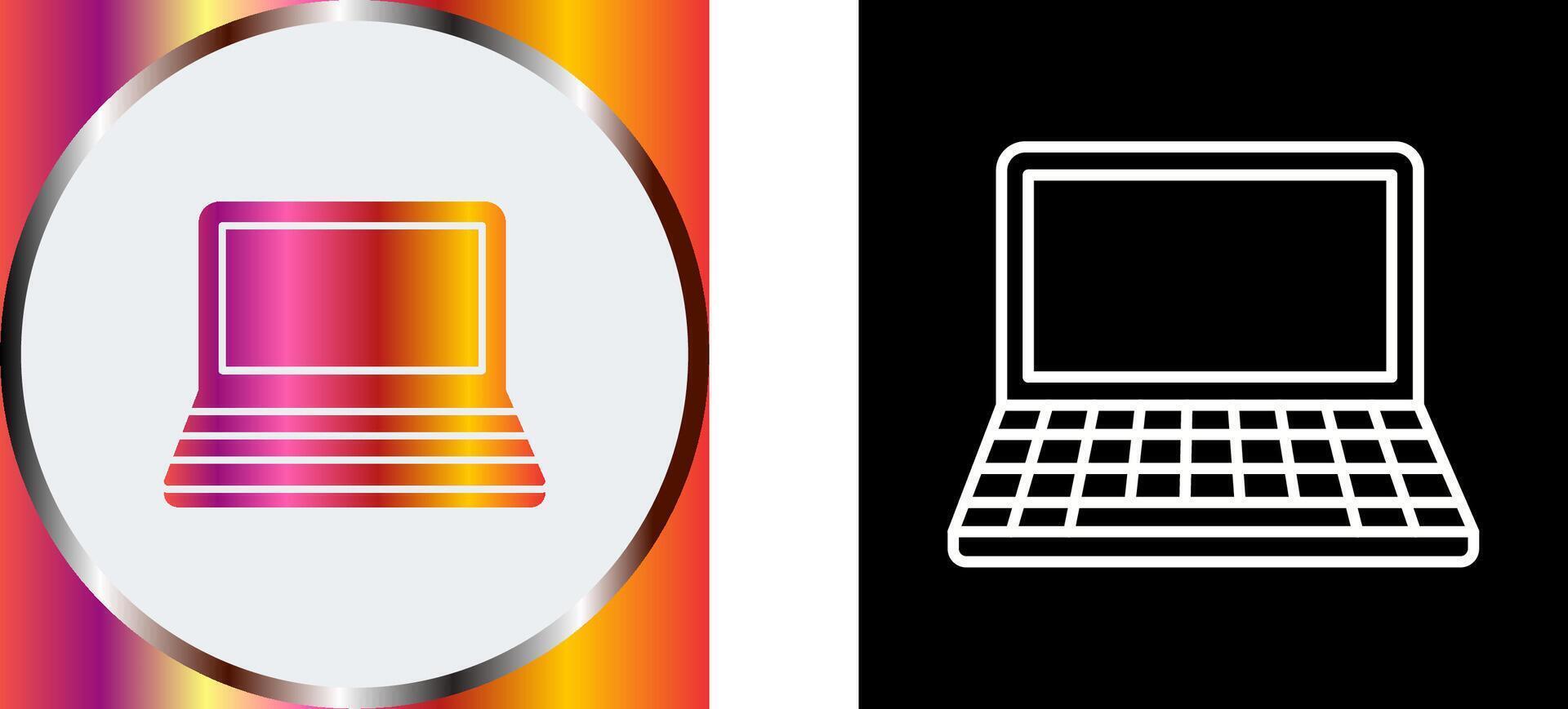 Laptop Icon Design vector