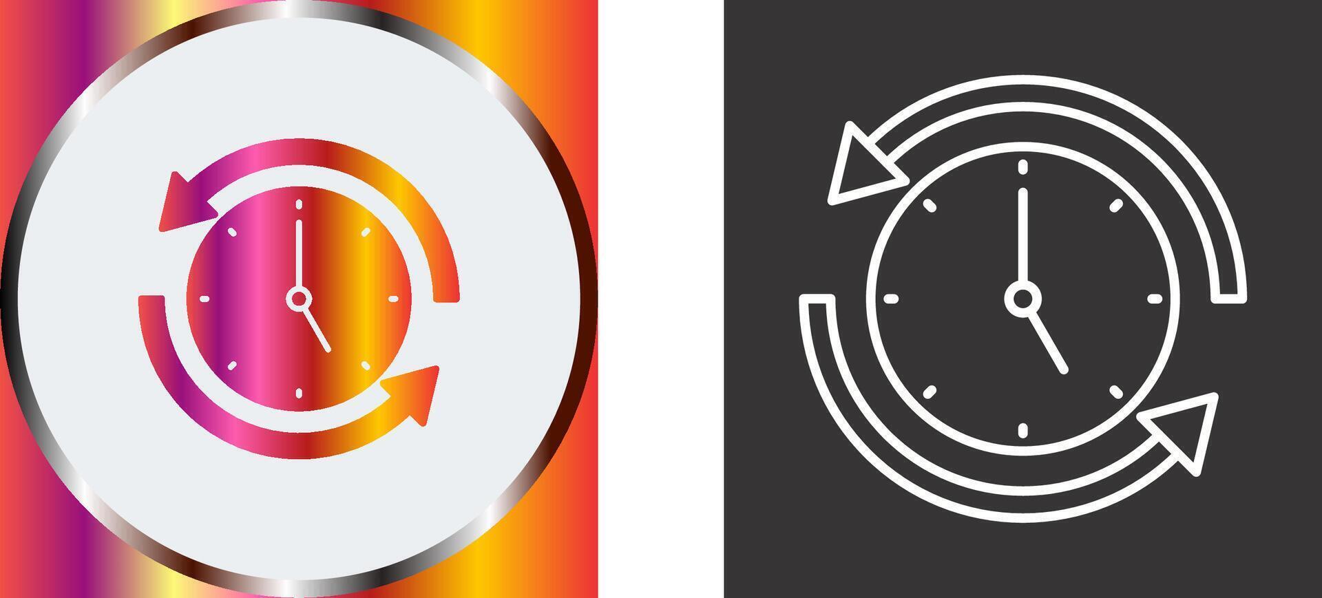 Run Time Icon Design vector