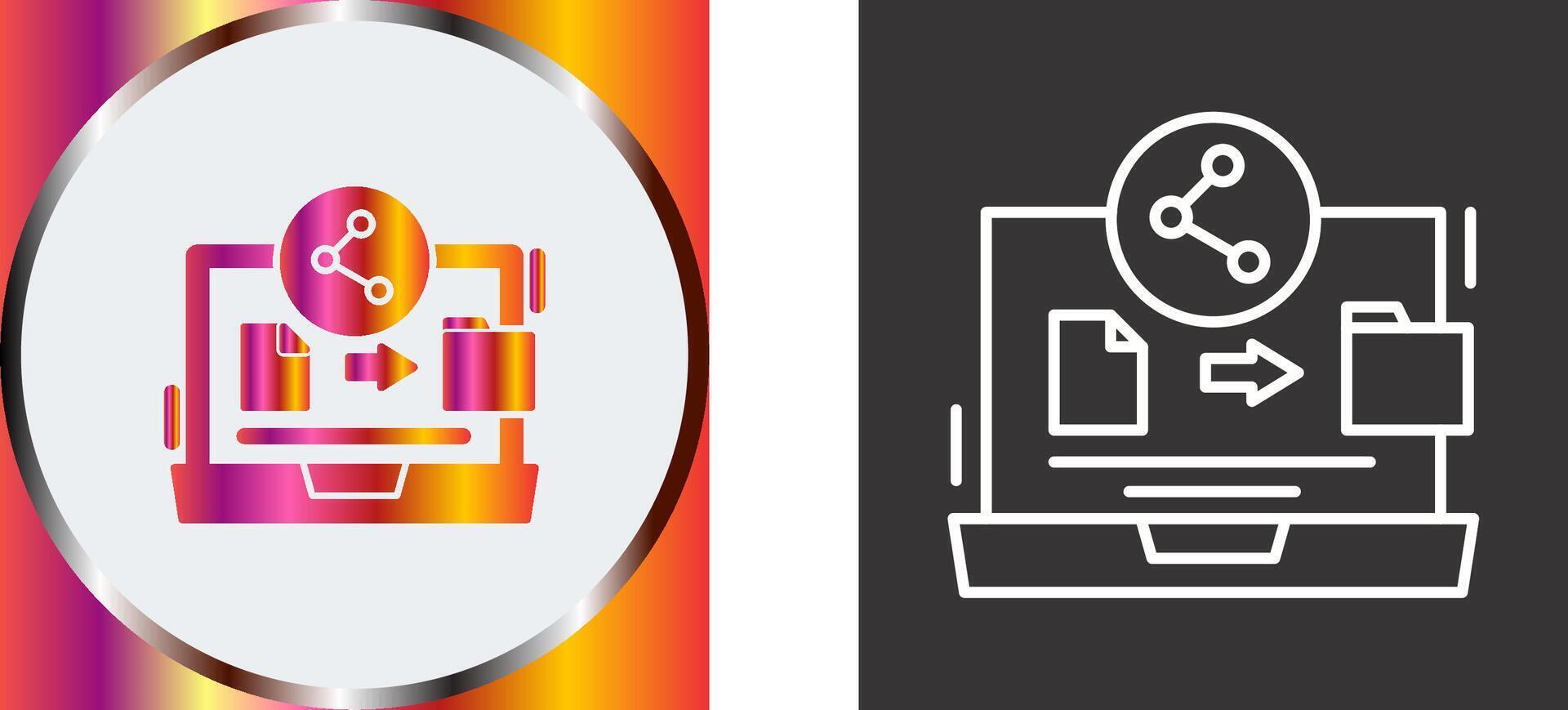 File Share Icon Design vector