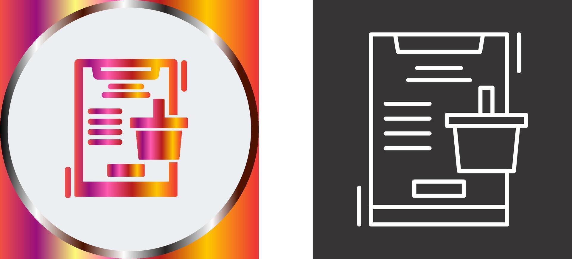 Online Shopping Icon Design vector