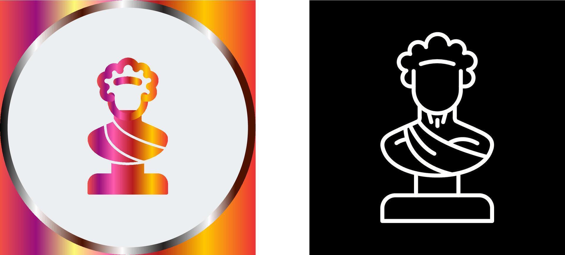 Statue Icon Design vector