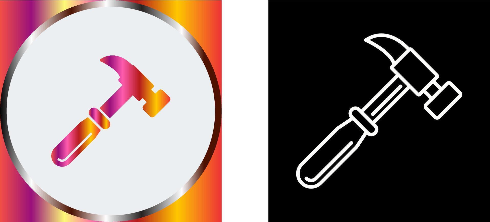 Hammer Icon Design vector