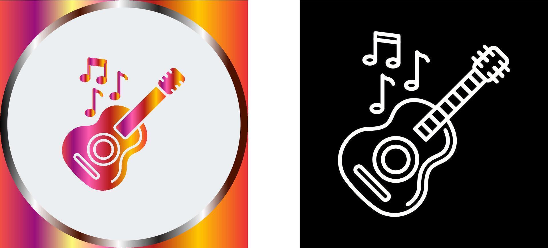 Guitar Icon Design vector