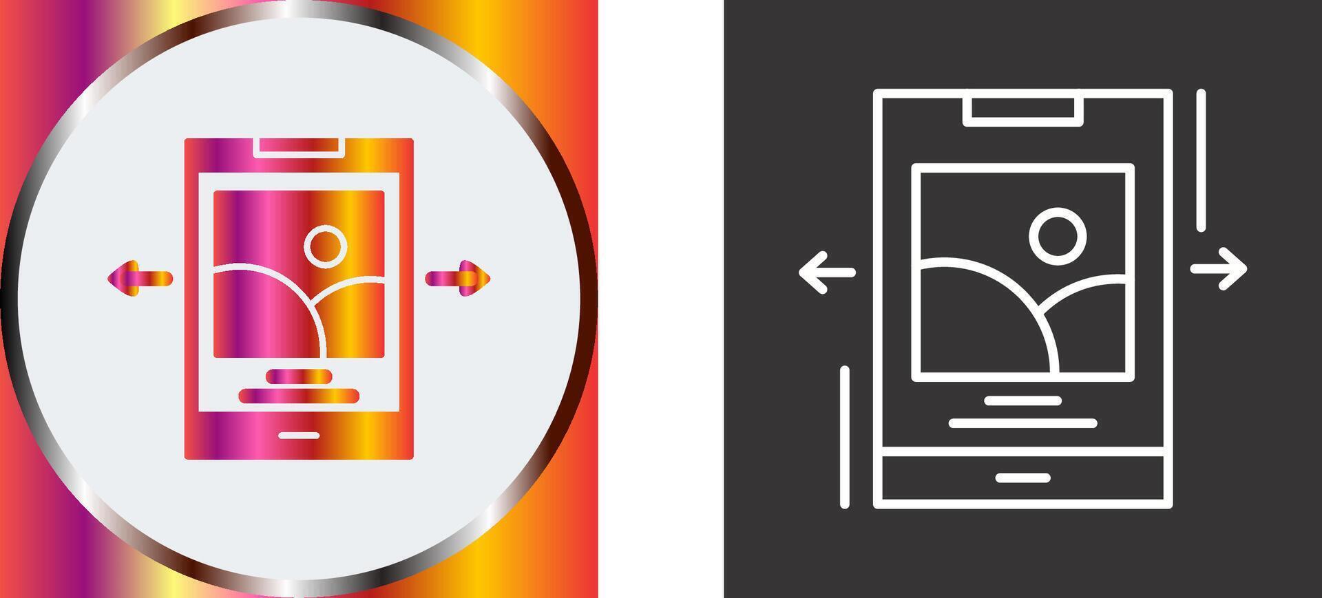 Swipe Icon Design vector