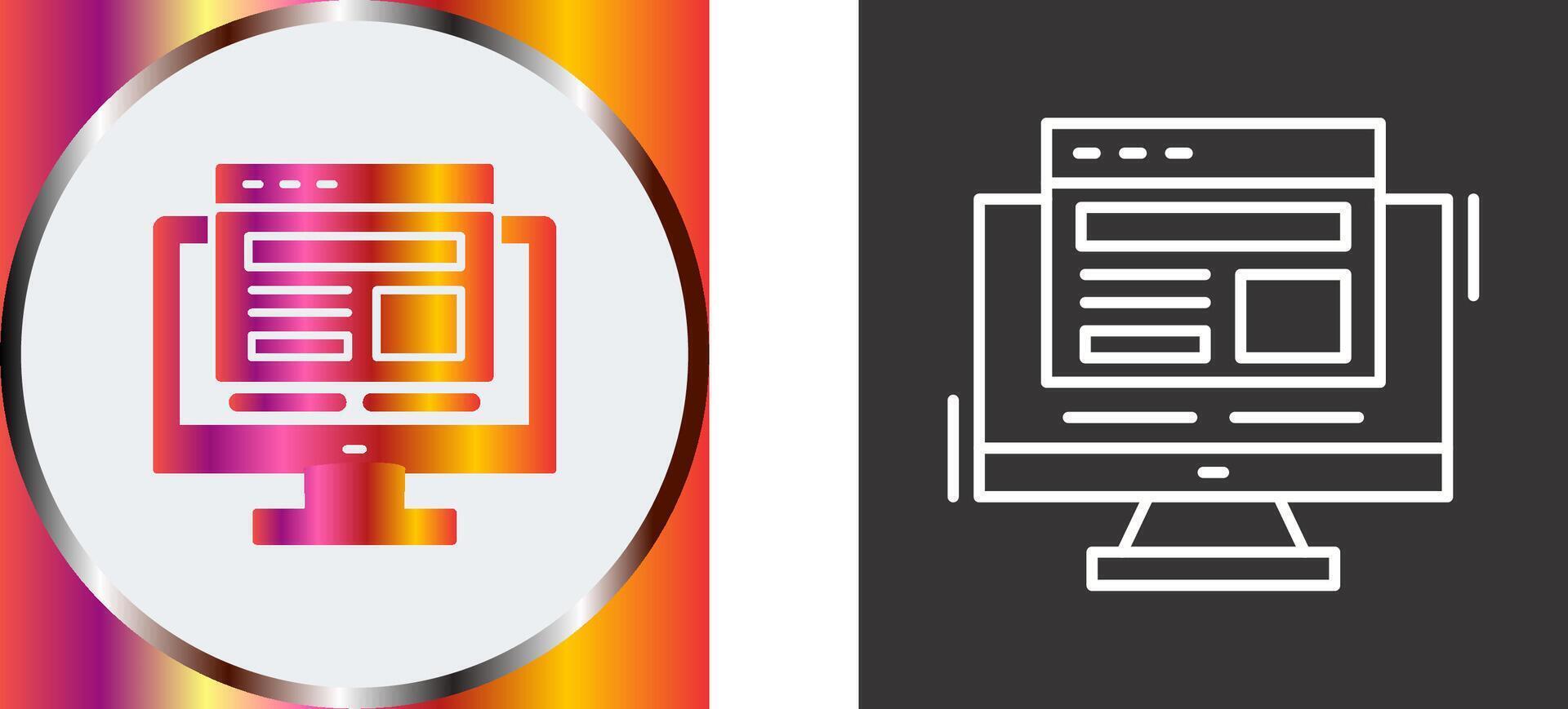 Adaptive Layout Icon Design vector
