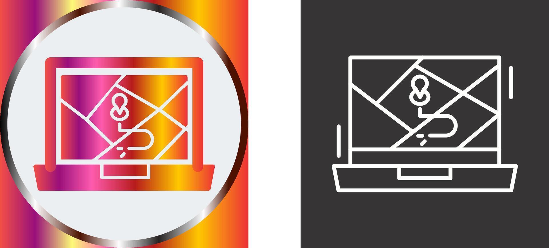 Google Map Icon Design vector