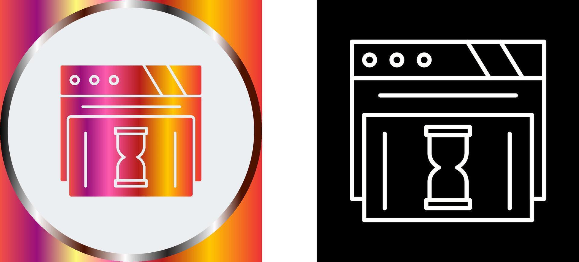 Waiting Icon Design vector