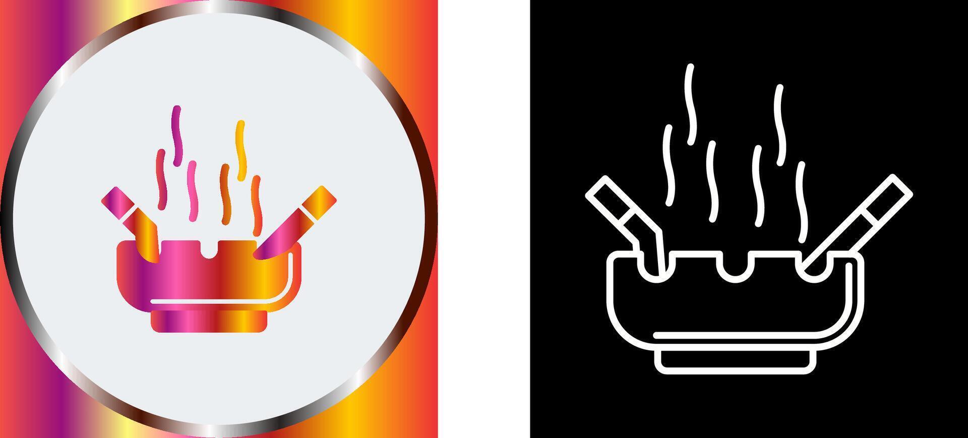 Ashtray Icon Design vector