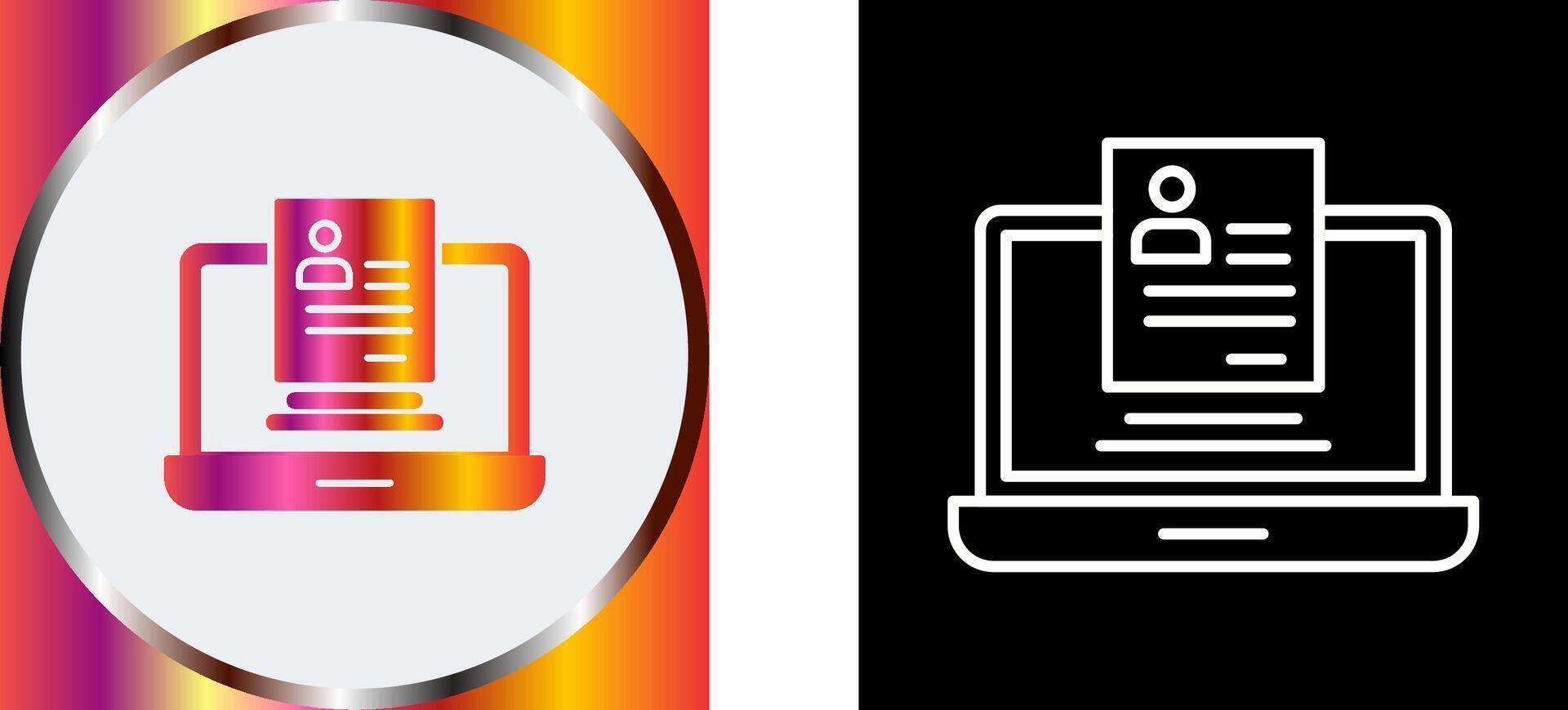 Registration Icon Design vector