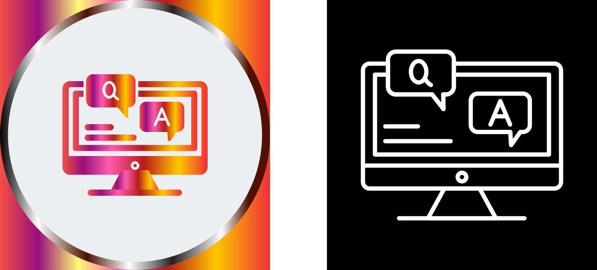 Faq Icon Design vector