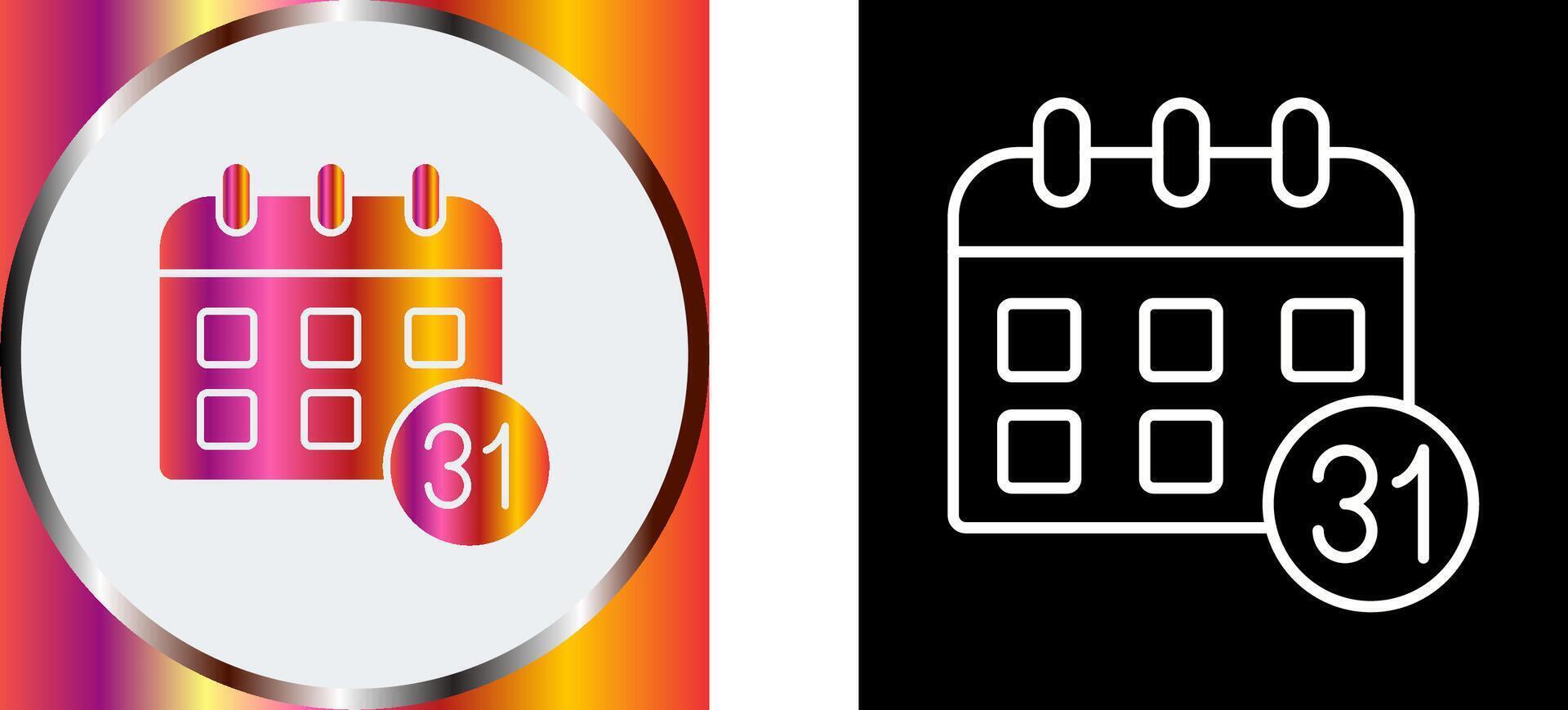 Calendar Icon Design vector