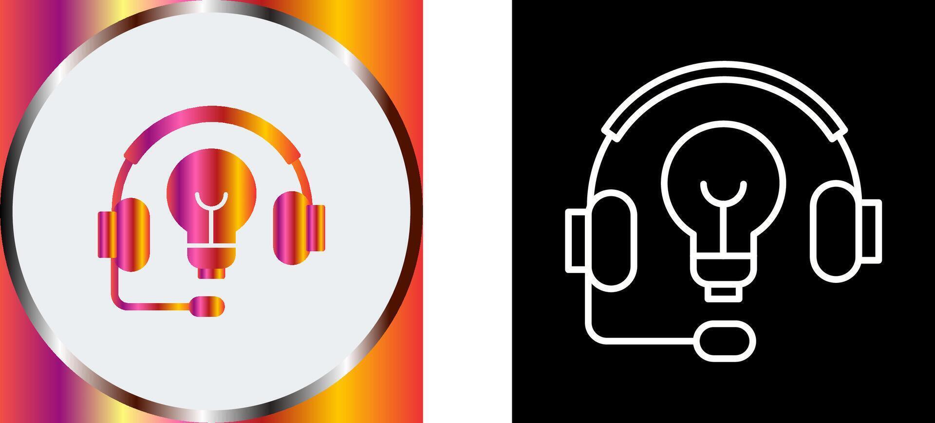 Headphones Icon Design vector