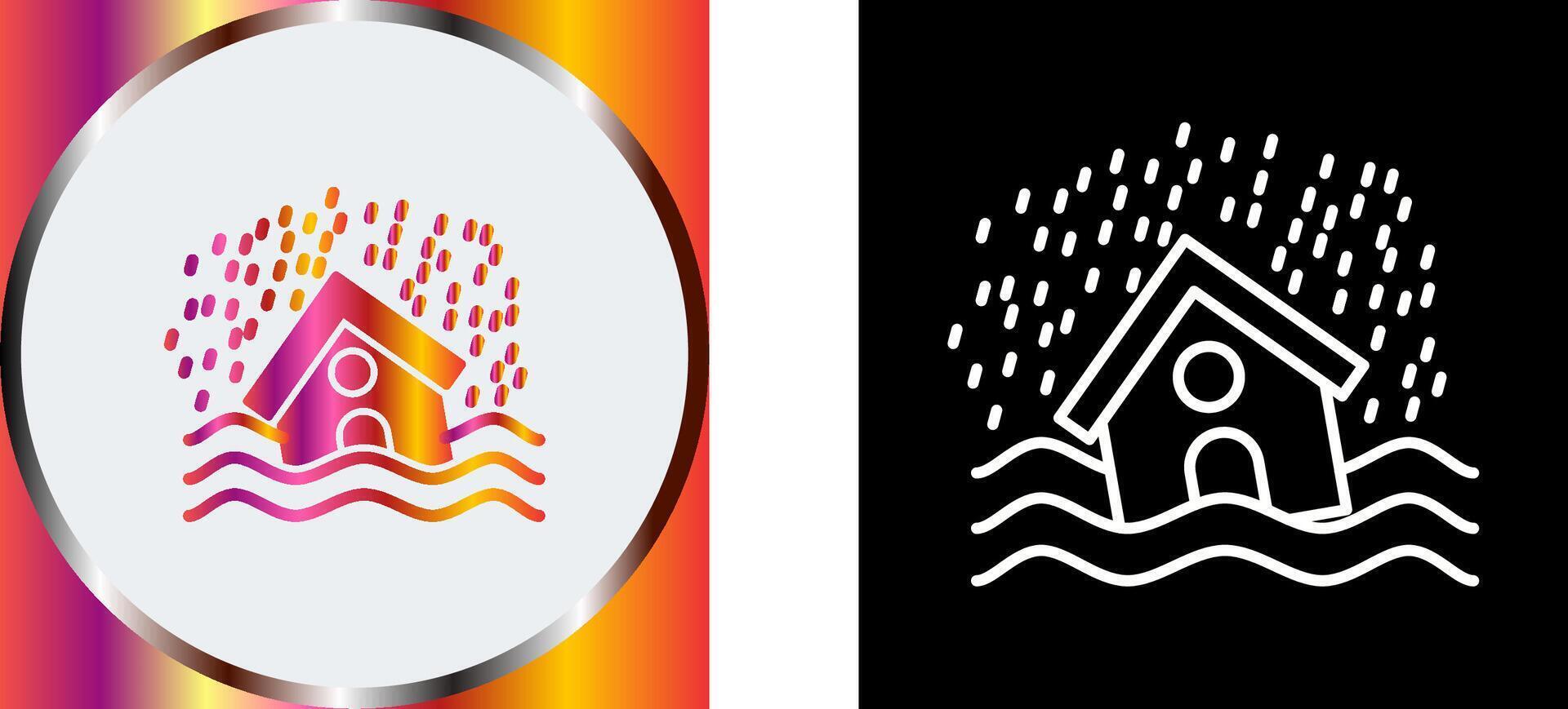 Disaster Icon Design vector