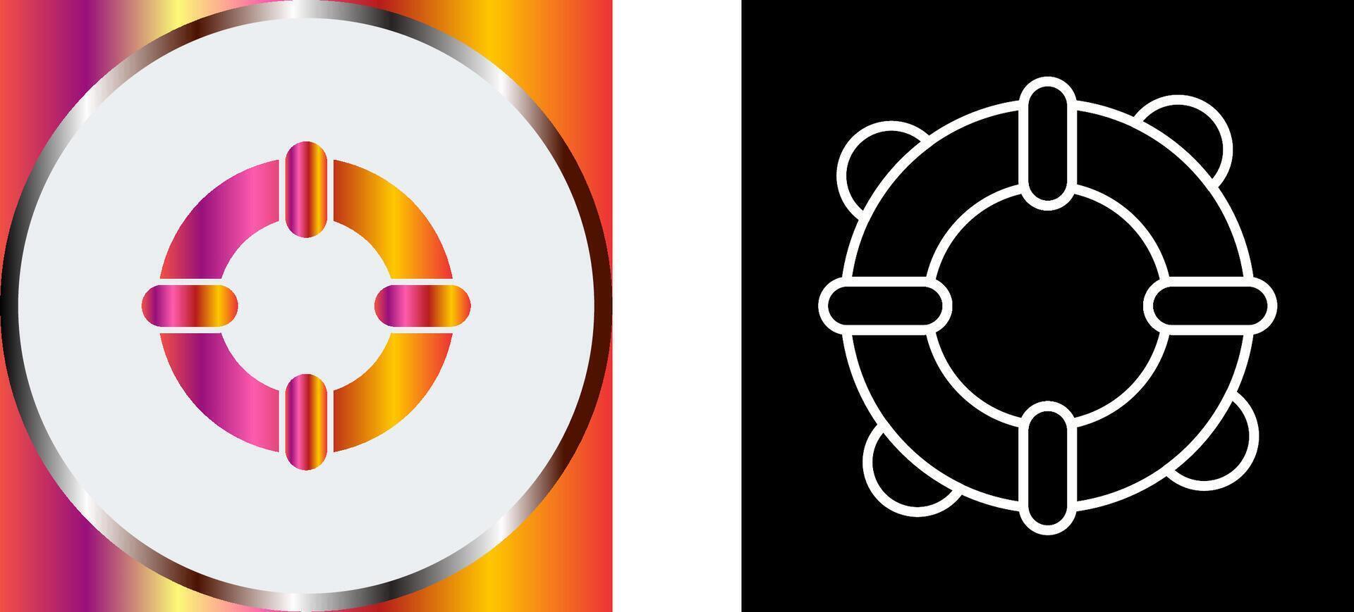 Winter Hat and Flash Light Icon vector
